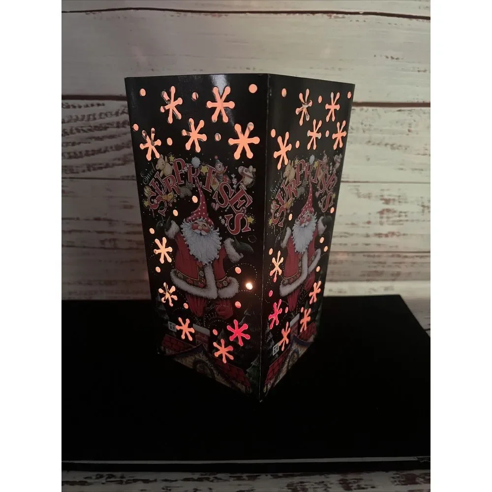 Mary Engelbright Paper Luminaries Set Of 8 Santa Sweet‎ Surprises